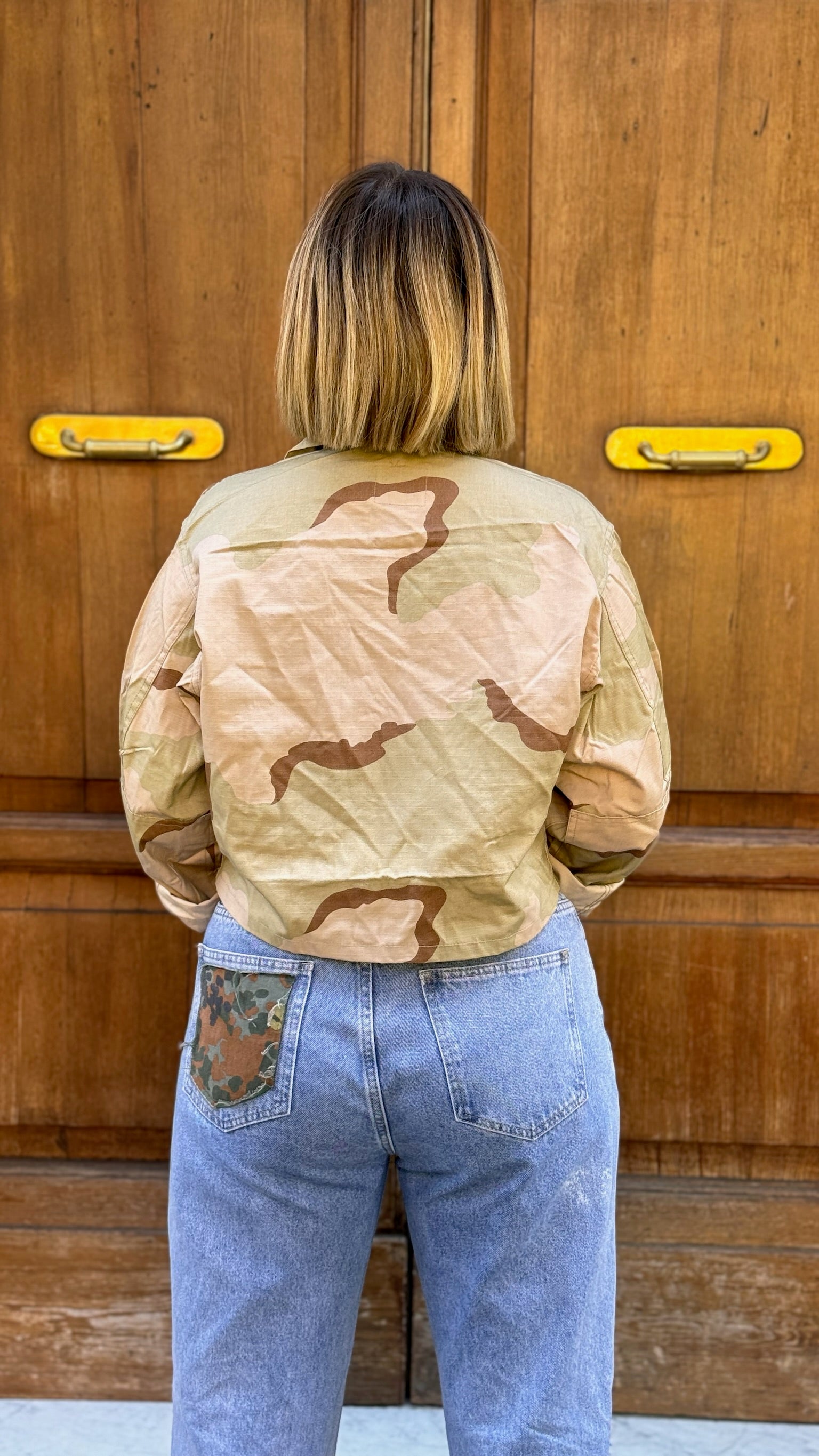 GIACCA CROP CAMOUFLAGE