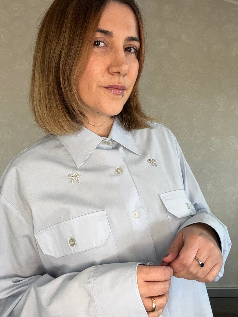 CAMICIA CANDY CELESTE