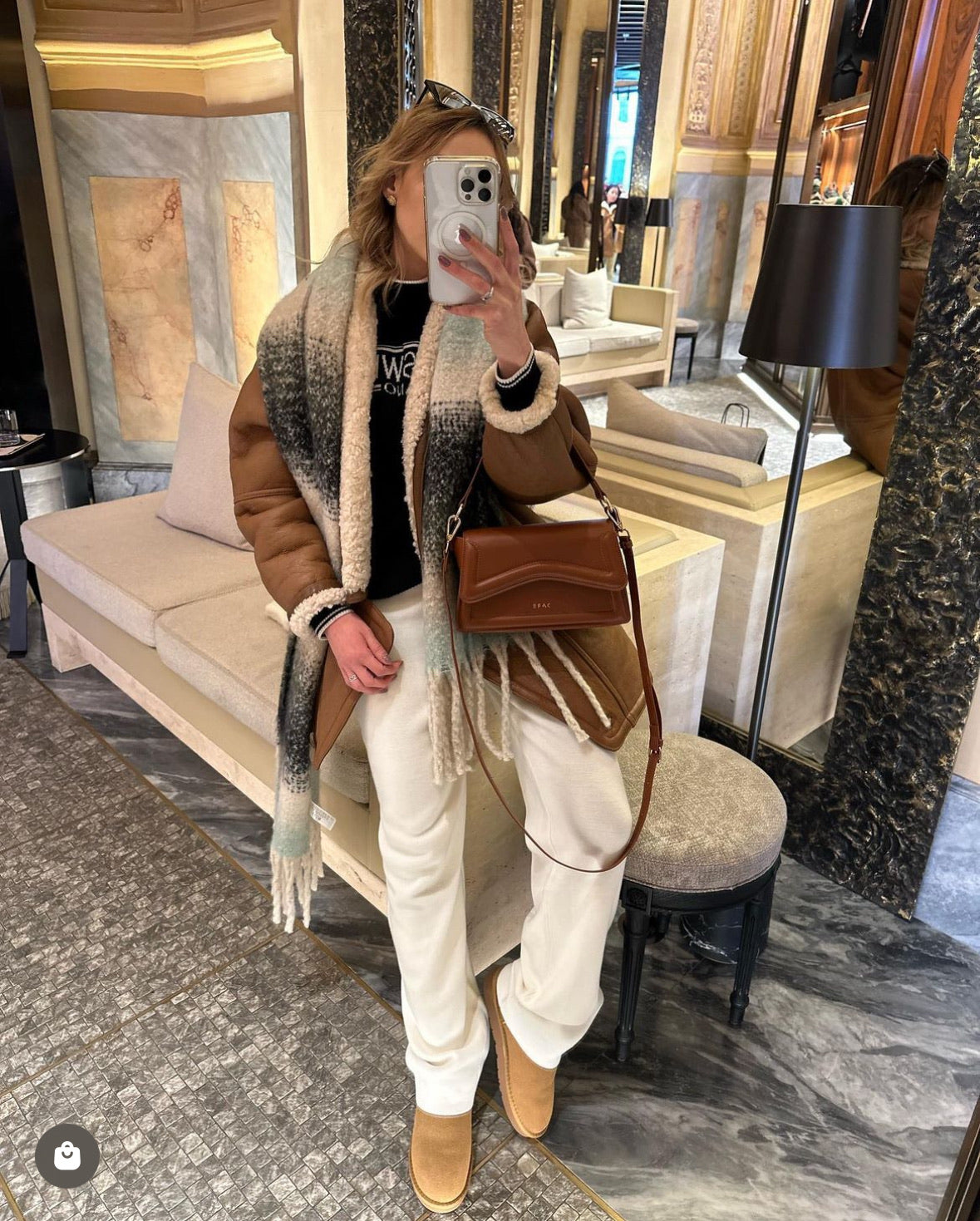 MINI BAG "BET" - CUOIO