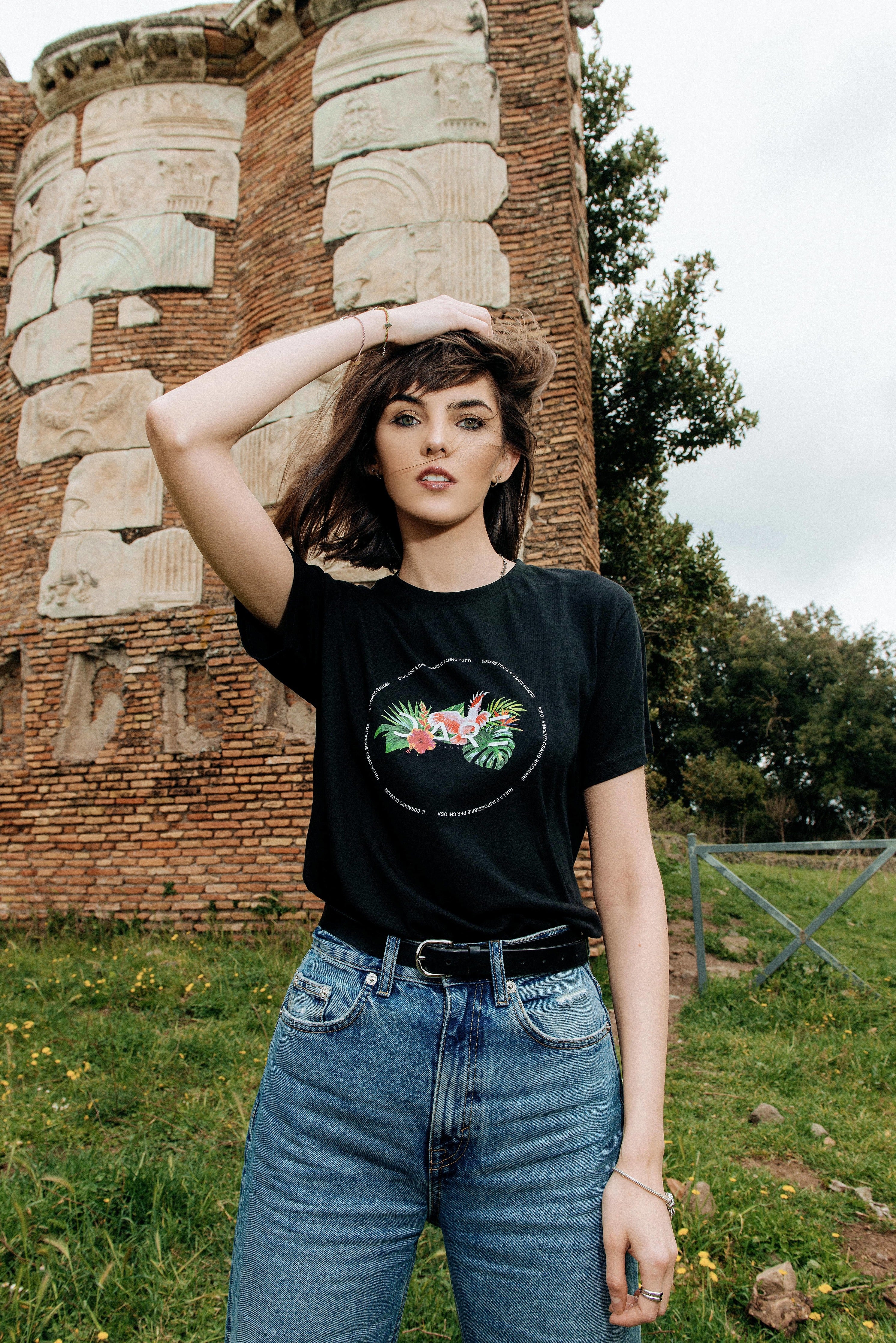 DARE TROPICAL T-SHIRT - BLACK