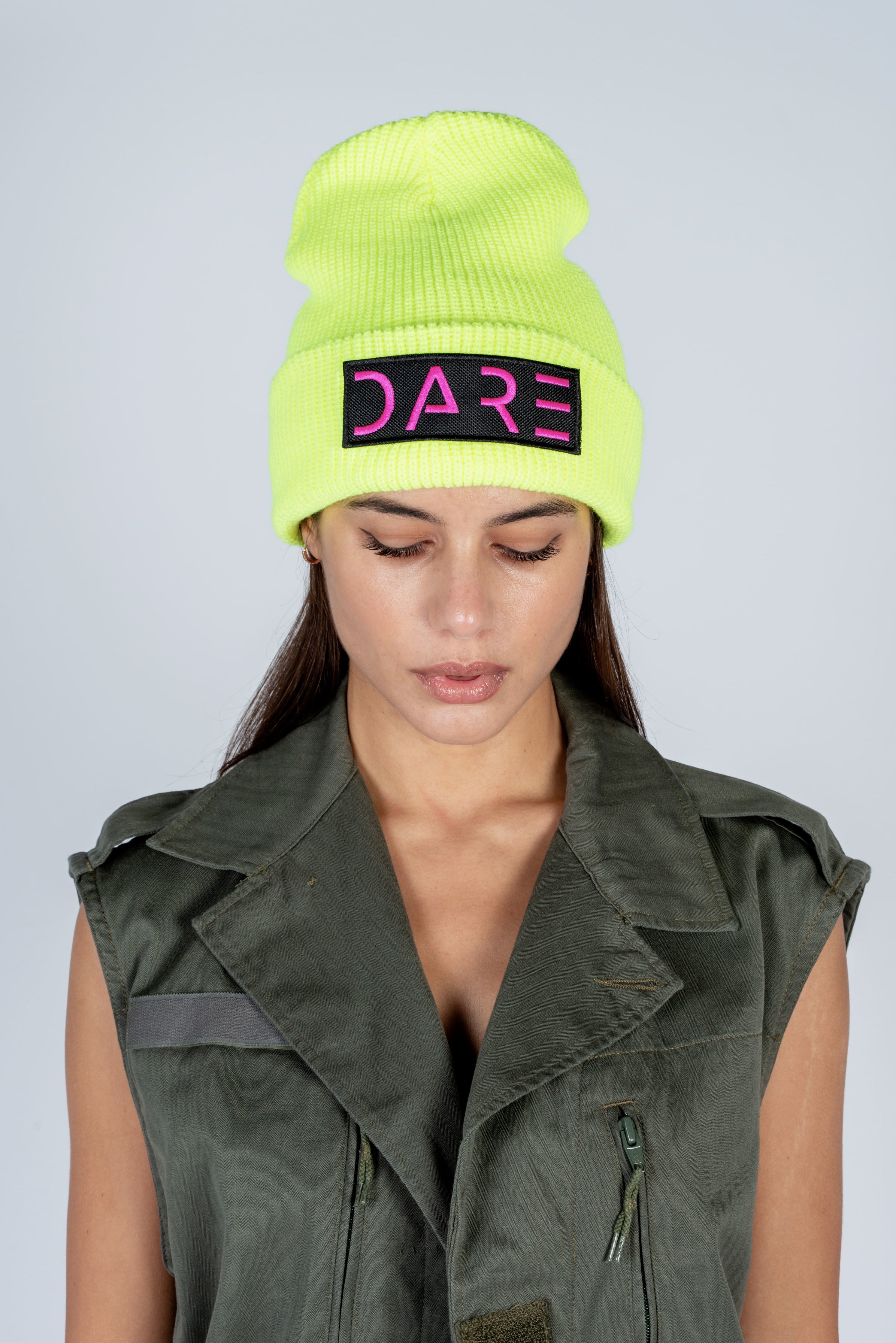 Beanie hat with DARE patch