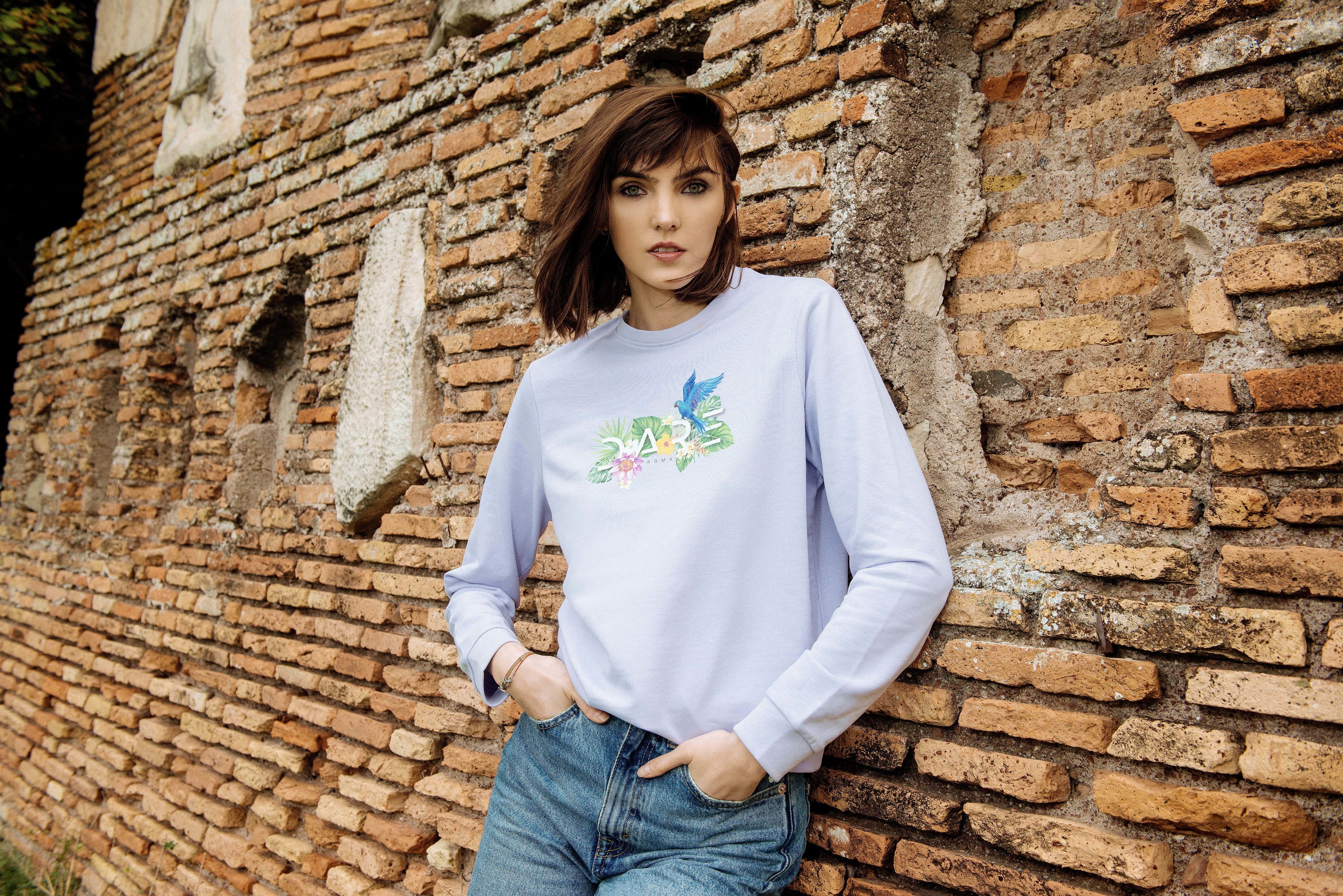 TROPICAL-LILAC CREWNECK SWEATSHIRT