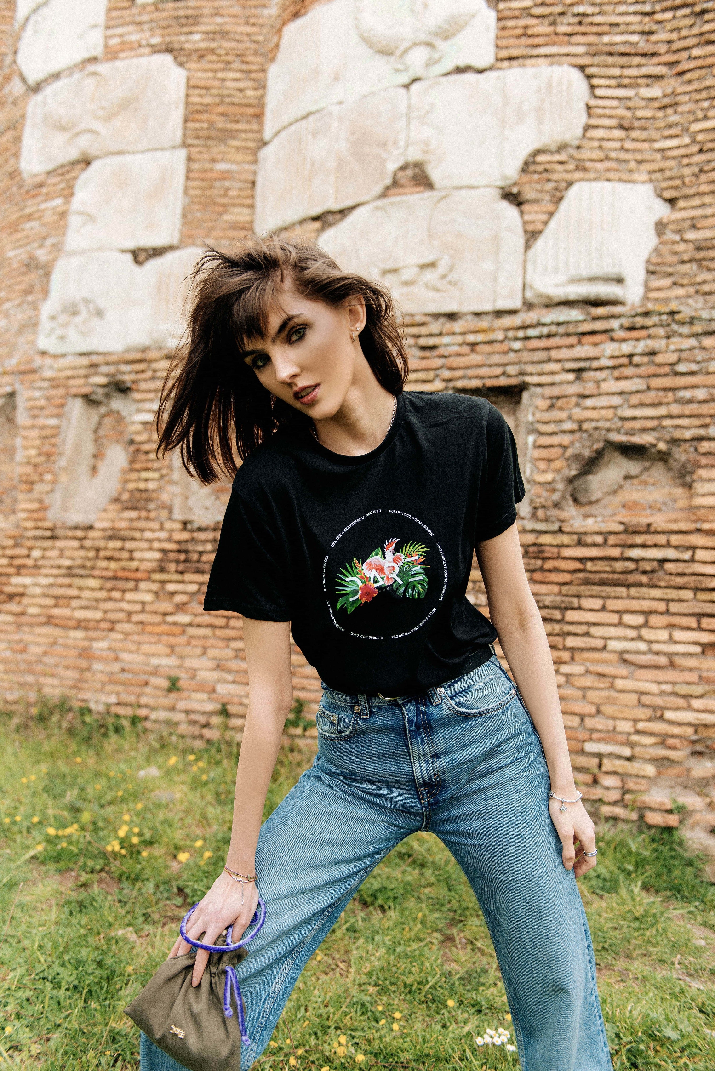 DARE TROPICAL T-SHIRT - BLACK