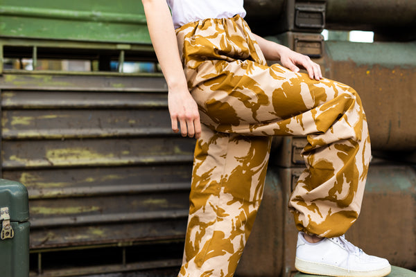 PANTALONE PARACHUTE SABBIA