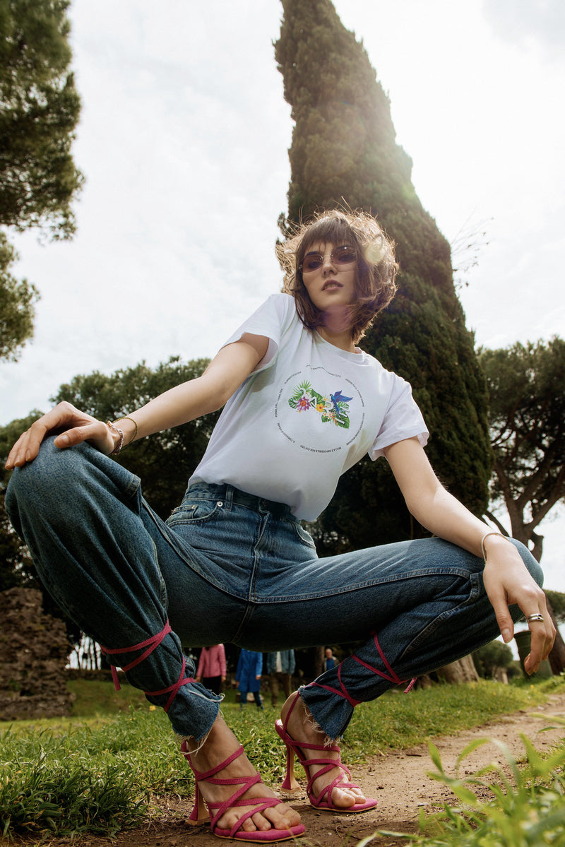 DARE TROPICAL T-SHIRT - WHITE
