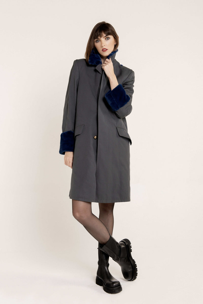 CAPPOTTO  CON ECOPELLICCIA